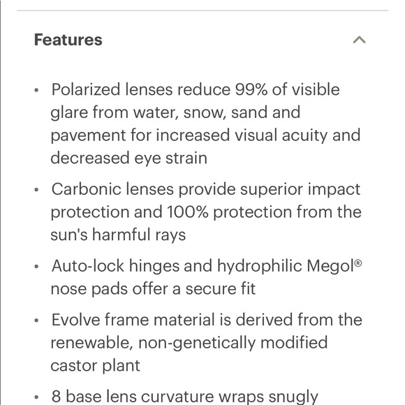 Smith Purist Carbonic Polarized Sunglasses- Small/Medium adult/kids face widths - Picture 9 of 16